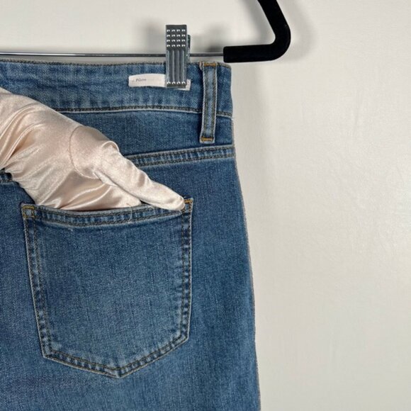 Anthropologie Pilcro and The Letterpress Tuxedo Stripe Raw Hem Jeans 27 - Picture 14 of 15